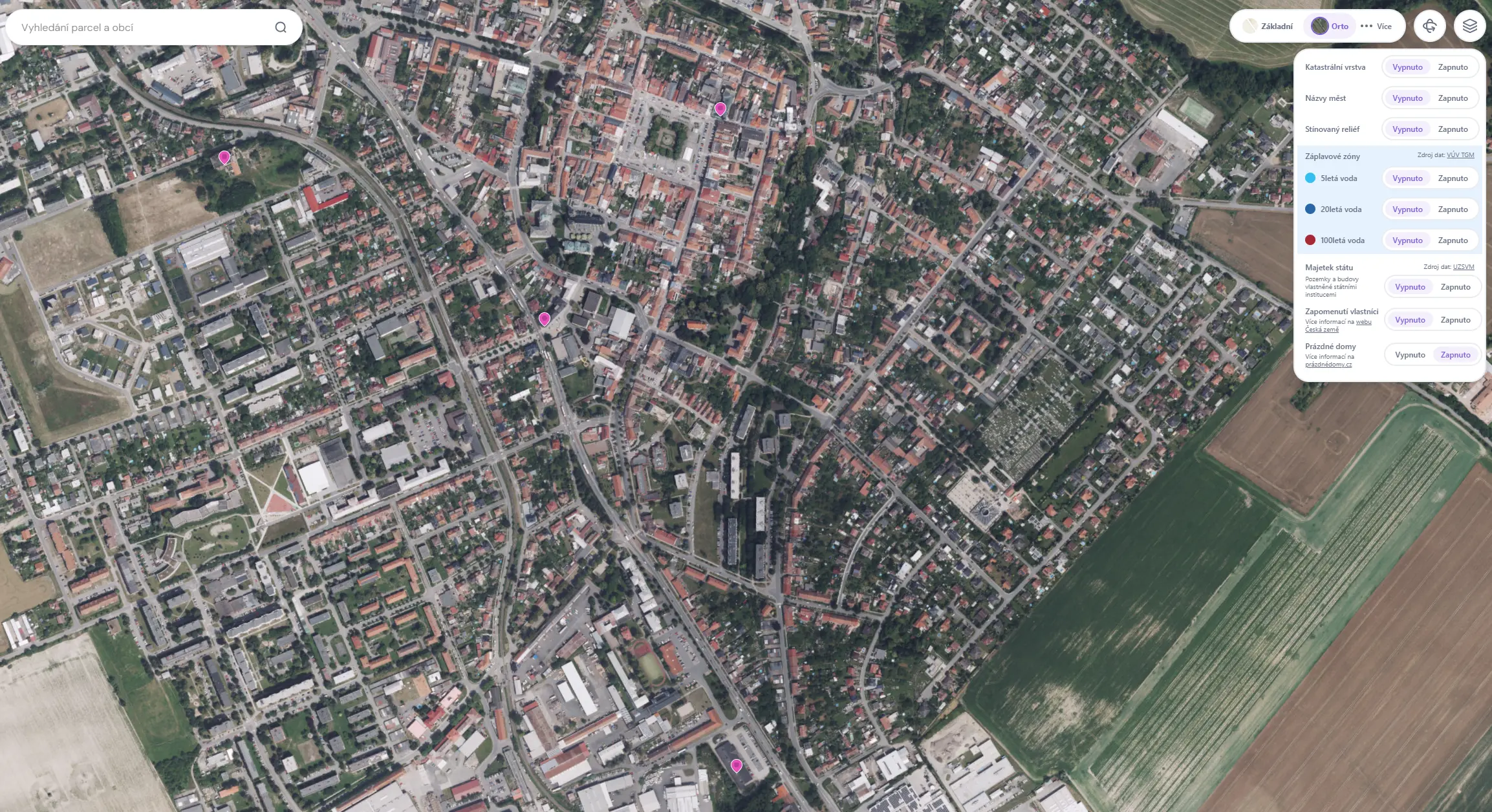 Mapa opuštěných domů (prazdnedomy.cz)